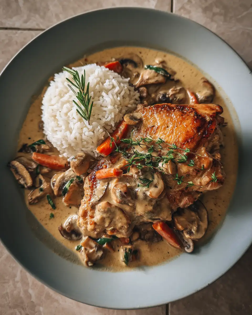 Final dish - Creamy Comfort in a Pan: One Pot Chicken Cream Sauce Magic
