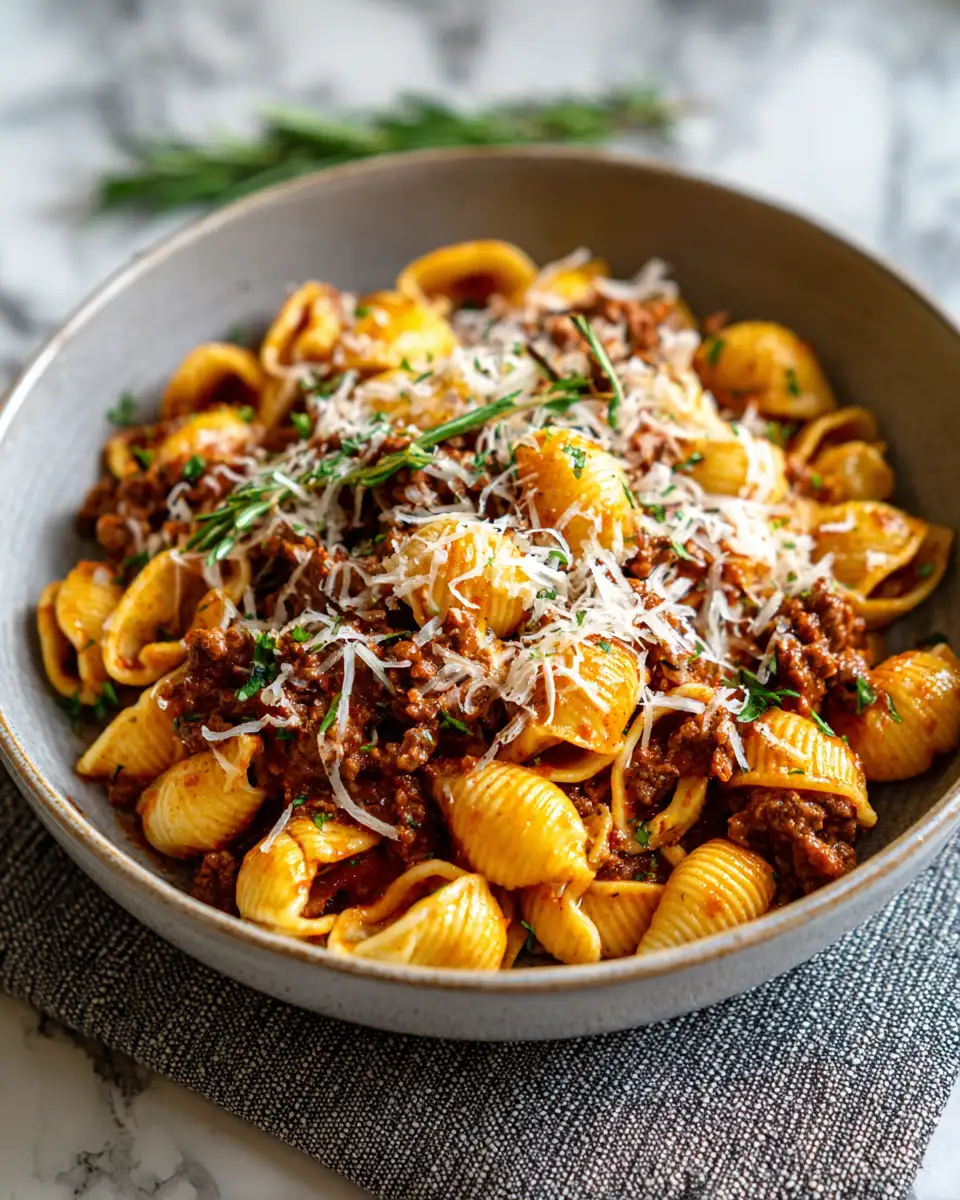 Savor the Simplicity: One-Pot Creamy Beef and Shells Delight - Featured Image