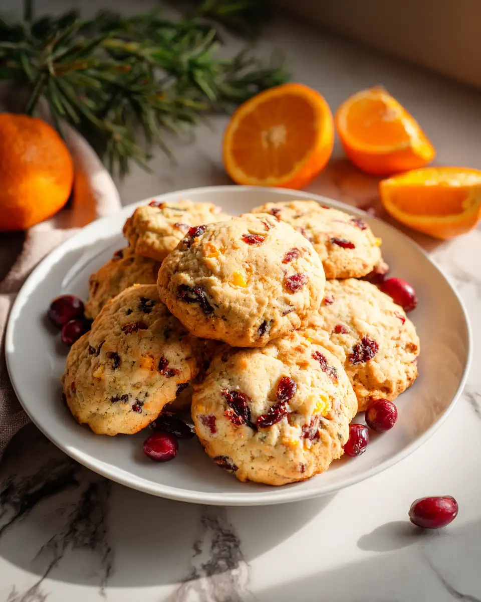 Zesty Delights: Irresistible Orange Cranberry Cookies - Featured Image
