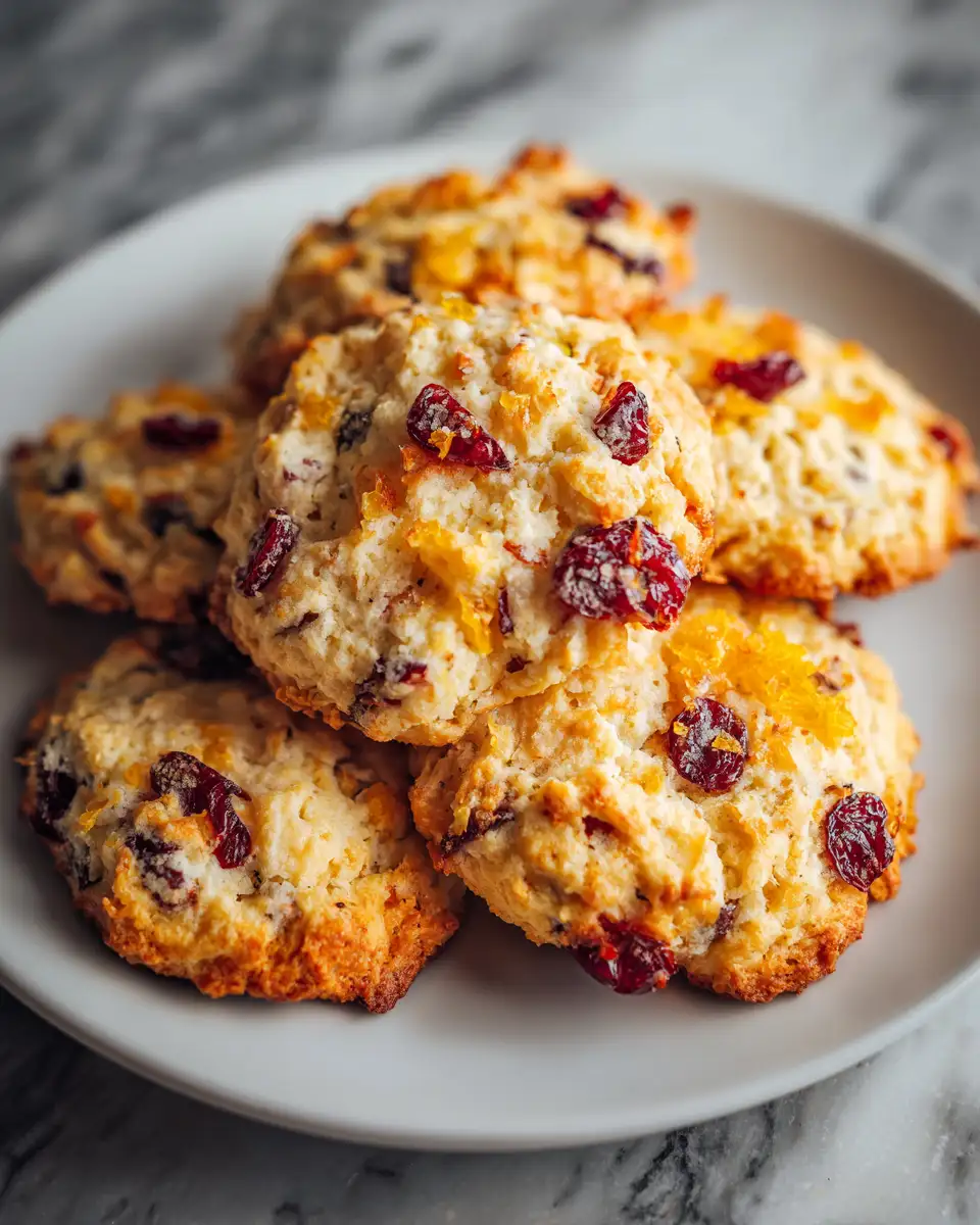 Final dish - Zesty Delights: Irresistible Orange Cranberry Cookies