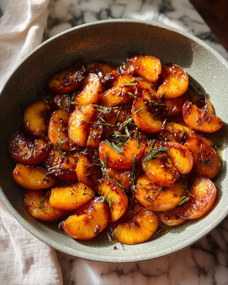 Sizzling Pan Fried Peaches: A Sweet Summer Delight 6 Final dish - Sizzling Pan Fried Peaches: A Sweet Summer Delight