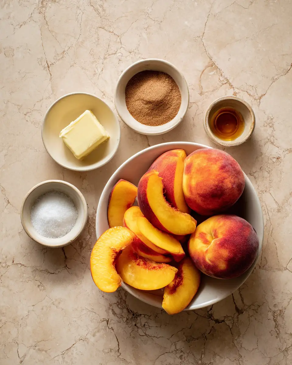 Ingredients for Sizzle and Sweetness: Discover the Magic of Pan Fried Peaches