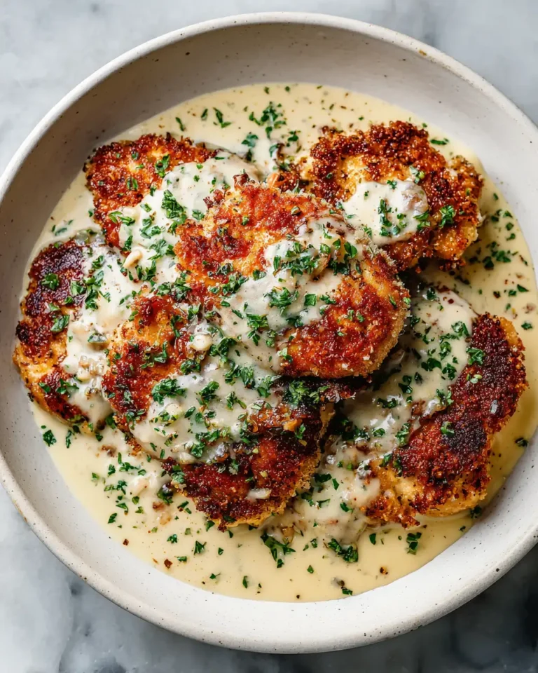 Irresistible Parmesan Chicken with Luscious Garlic Cream Sauce - Featured Image