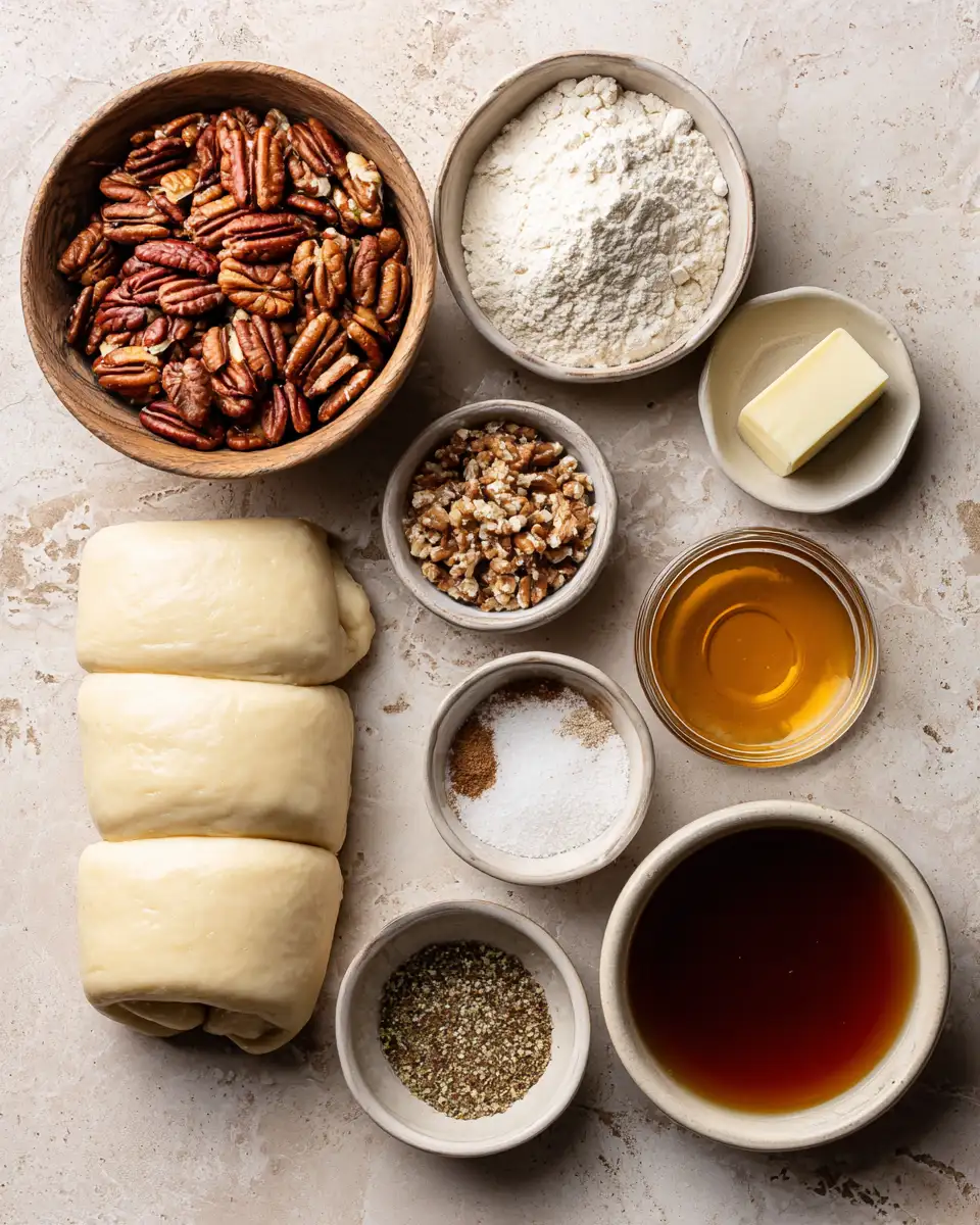 Ingredients for Irresistible Pecan Pie Crescent Rolls: A Sweet Twist on a Classic Dessert