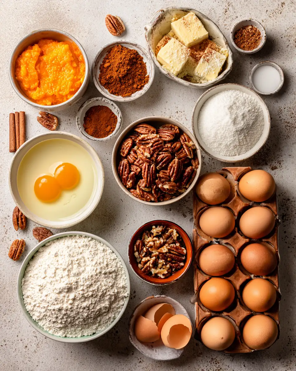 Ingredients for Decadent Delight: Easy Pecan Pie Dump Cake Recipe