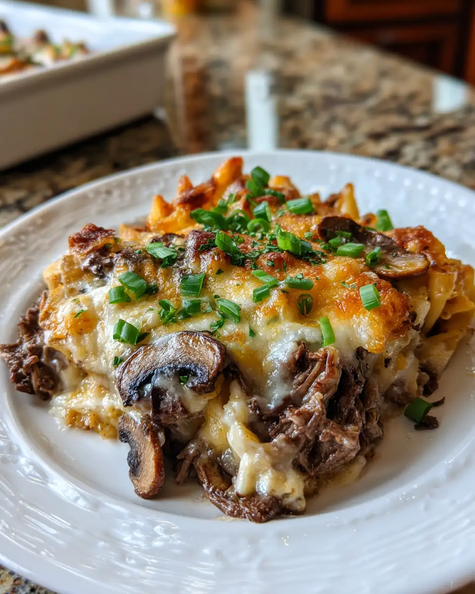 Final dish - Philly Cheesesteak Casserole: A Savory Twist on a Classic Favorite