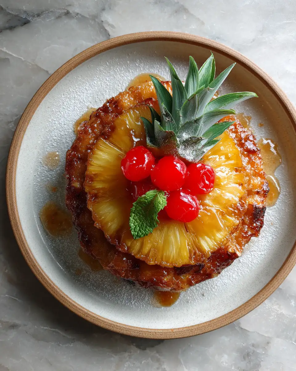 Final dish - Tropical Twist: Pineapple Upside Down Sugar Cookies Delight