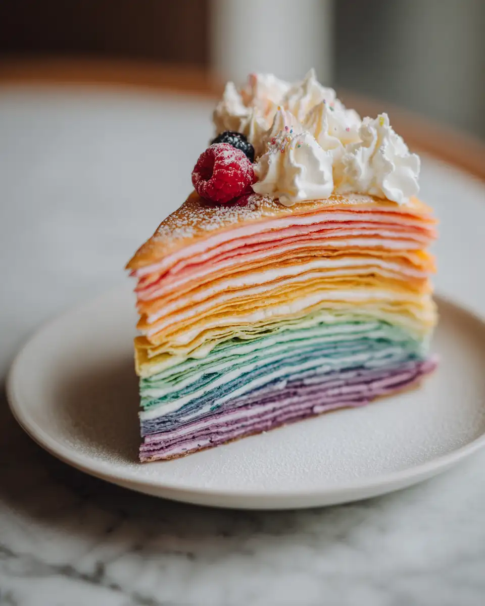 Taste the Spectrum with a Stunning Rainbow Crepe Cake - Featured Image