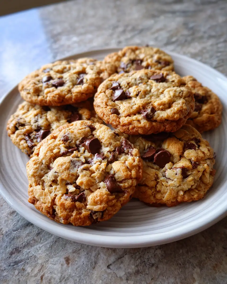 Final dish - Crunchy Meets Chewy: The Ultimate Rice Krispie Chocolate Chip Cookies