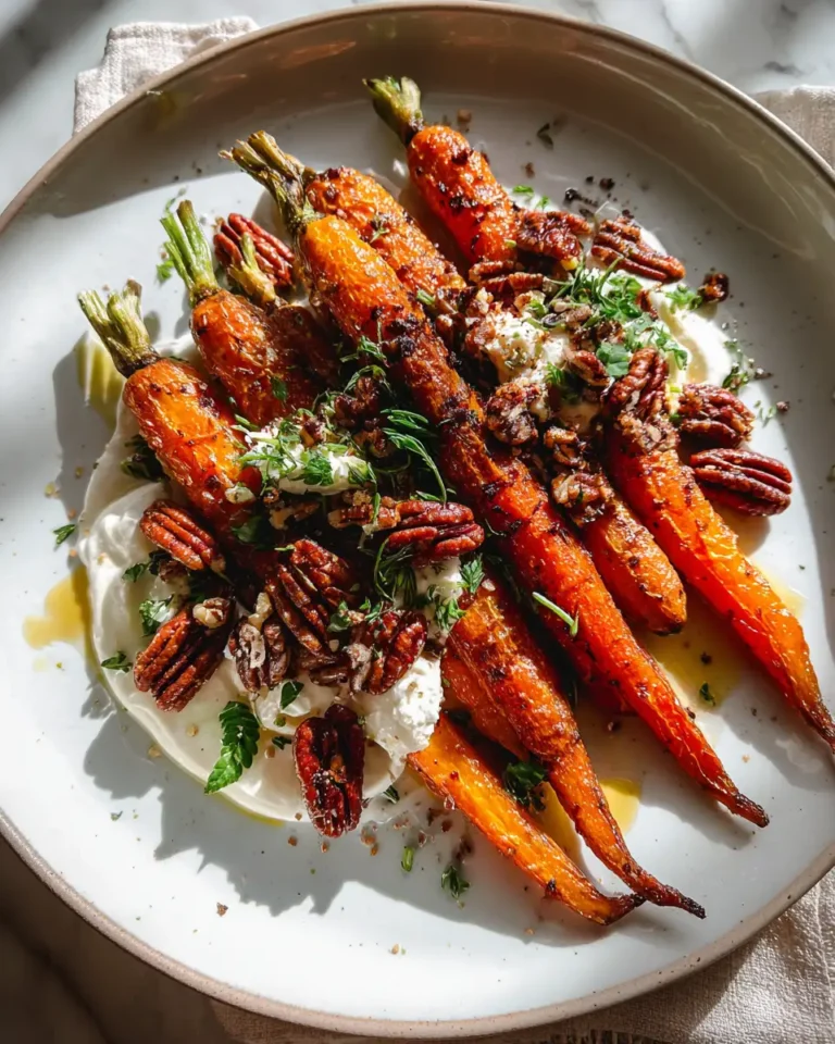 Irresistible Roasted Carrots with Candied Pecans and Creamy Goat Cheese Delight - Featured Image