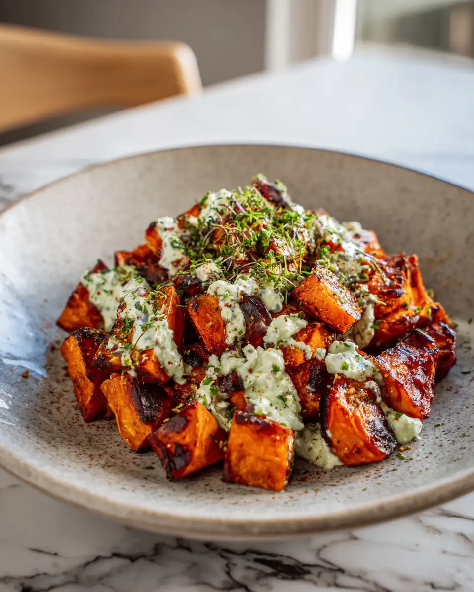 Elevate Your Dinner with Roasted Sweet Potatoes and Herbed Ricotta Bliss - Featured Image