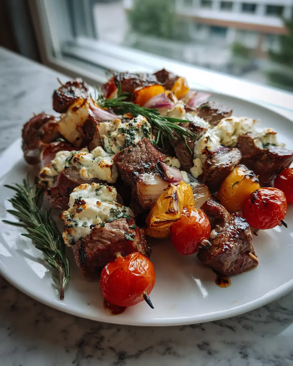 Sizzling Rosemary Garlic Steak Kebabs: A Flavor-Packed Grilling Delight - Featured Image