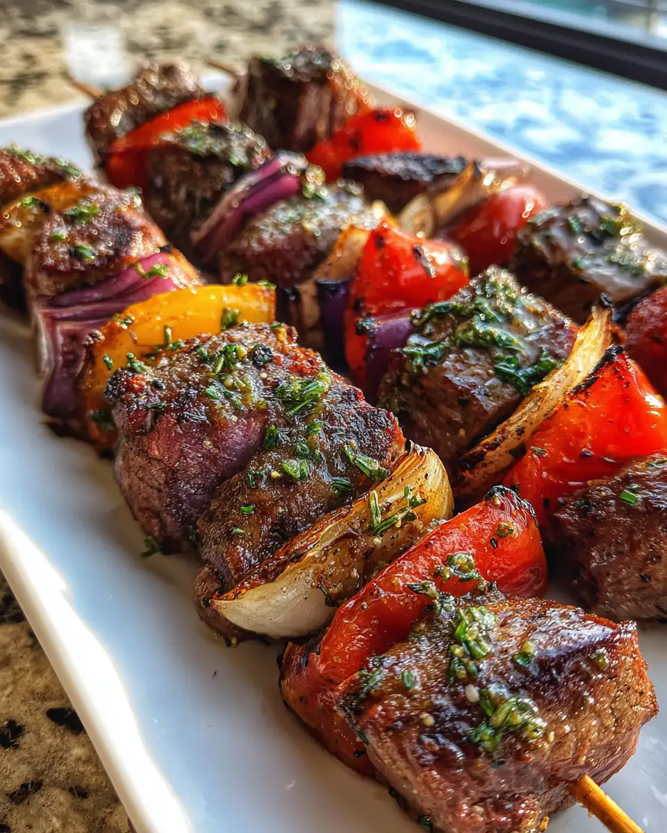Sizzling Rosemary Garlic Steak Kebabs: A Flavor-Packed Grilling Delight - Featured Image