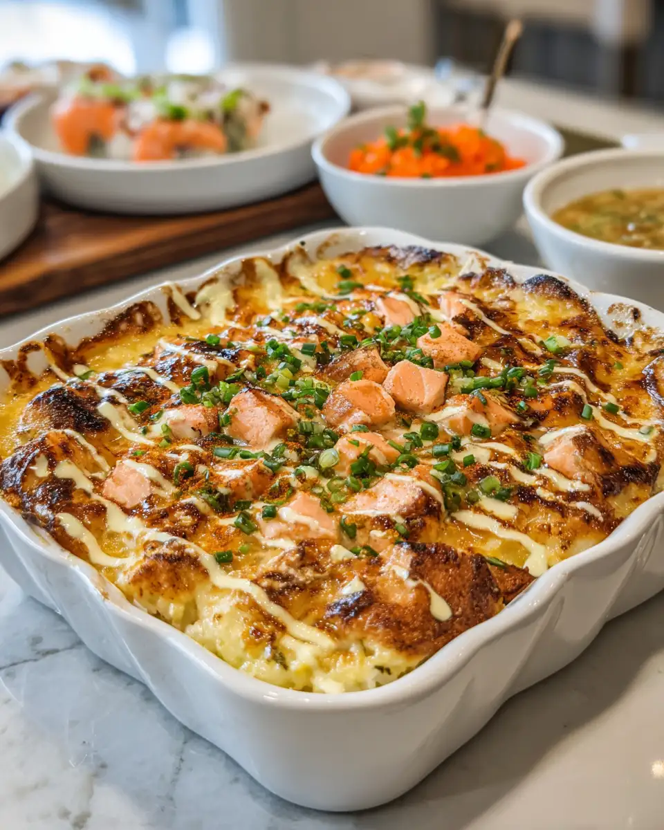 Final dish - Savor the Fusion: Delectable Salmon Sushi Bake Delight