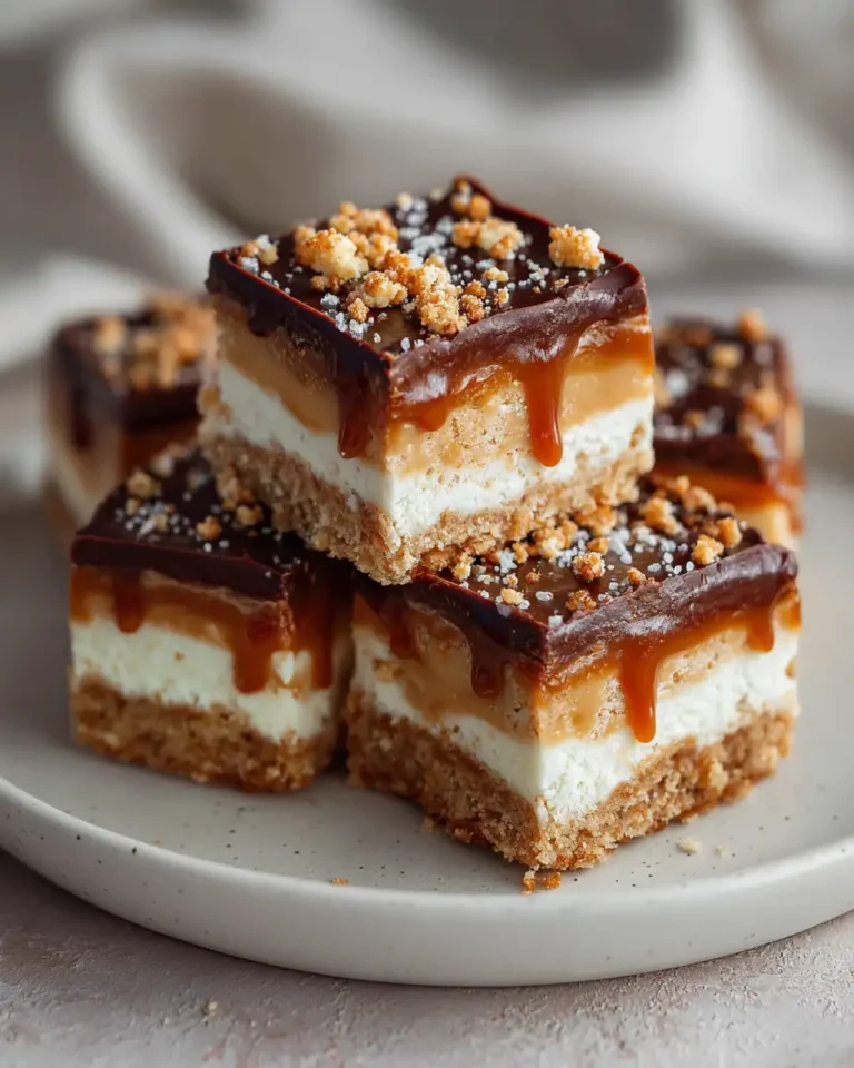 Irresistible Salted Caramel Cheesecake Crunch Bars That Will Wow Your Taste Buds - Featured Image