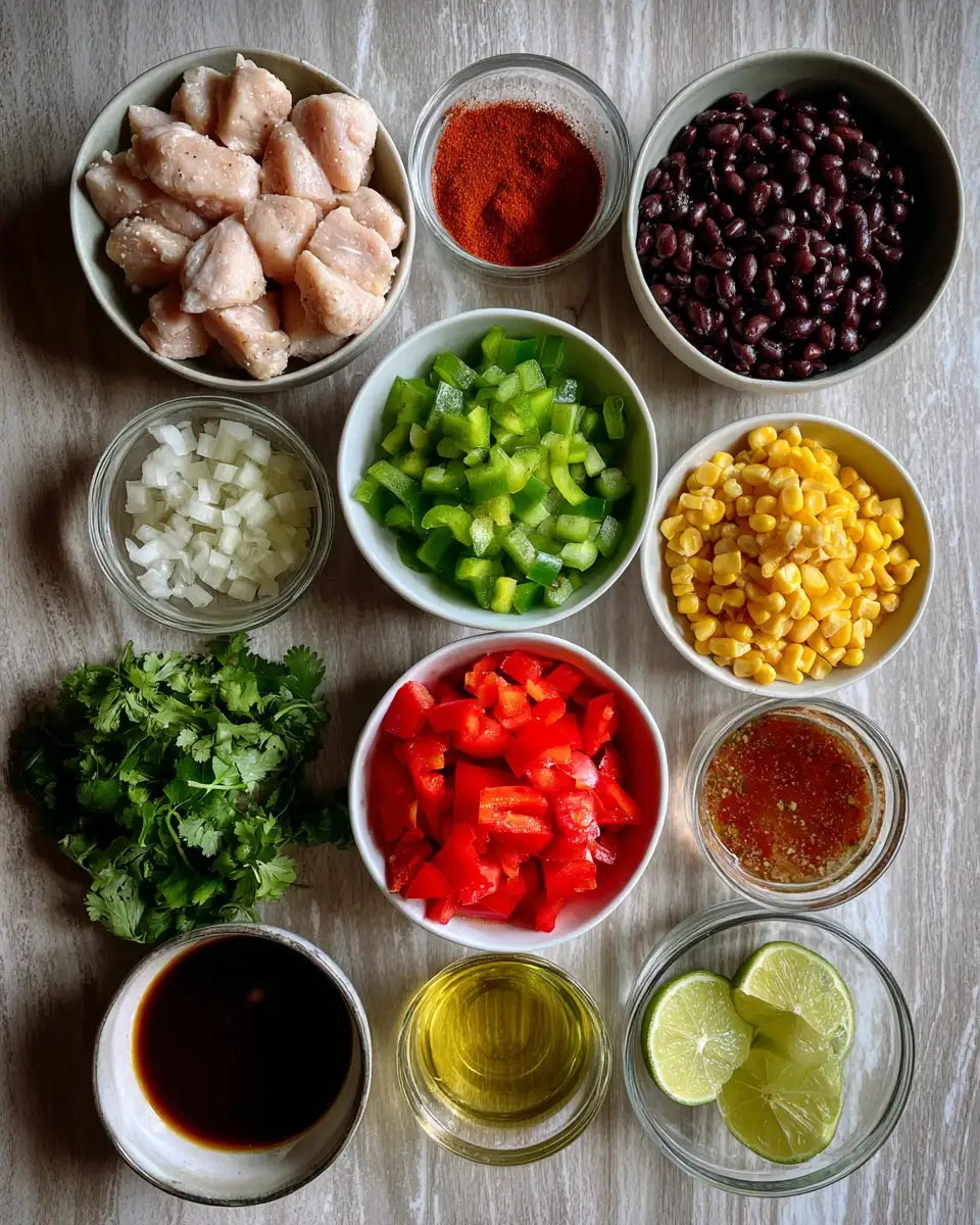 Ingredients for Sizzle and Spice: Discover the Flavorful Magic of Santa Fe Chicken Skillet