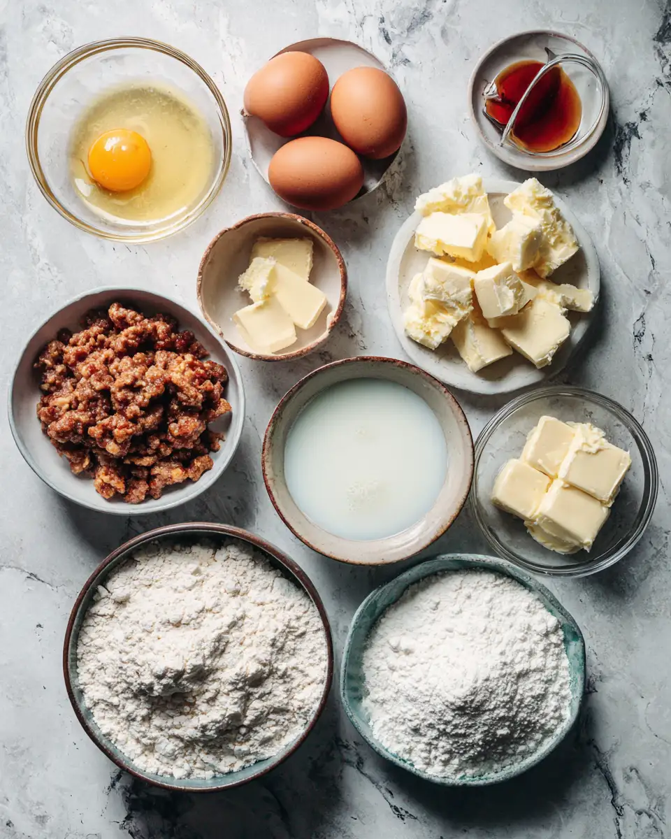 Ingredients for Wake Up to Flavor: Sausage Pancake Muffins Delight