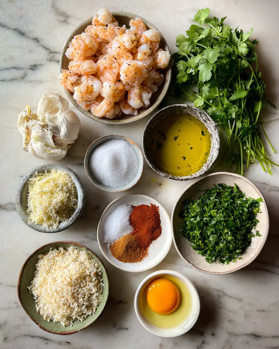 Ingredients for Savory Shrimp Cakes: A Coastal Delight in Every Bite