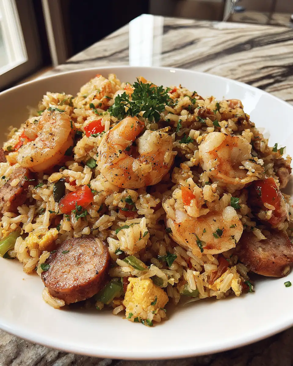 Spice Up Your Dinner with Irresistible Shrimp Sausage Dirty Rice - Featured Image