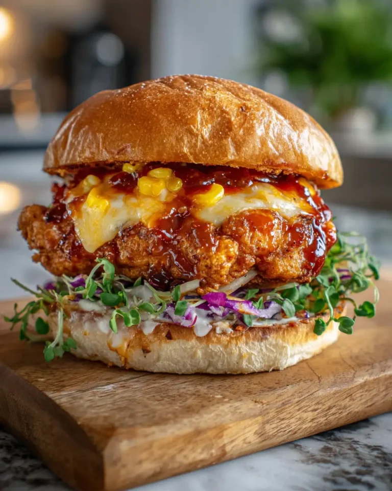 Sizzling Korean Chicken Burger: A Fusion Feast for Your Taste Buds - Featured Image