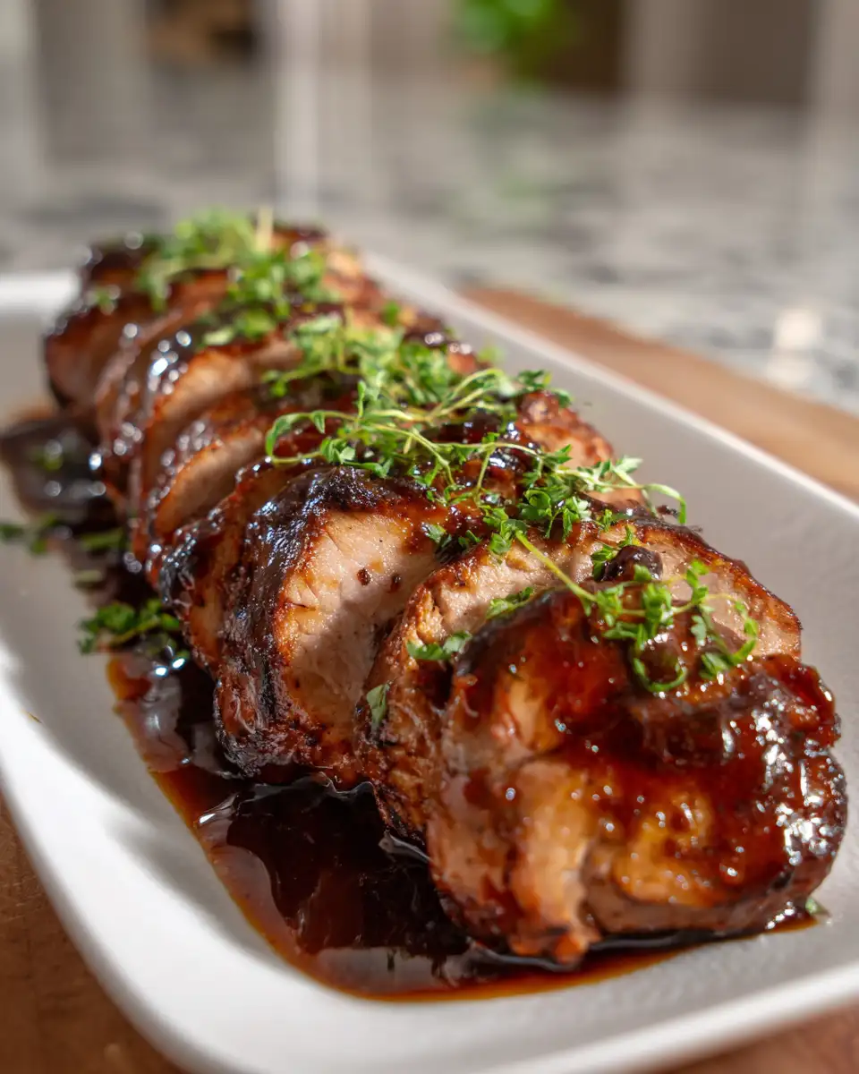 Melt-in-Your-Mouth Slow Cooker Apple Butter Pork Tenderloin Delight - Featured Image