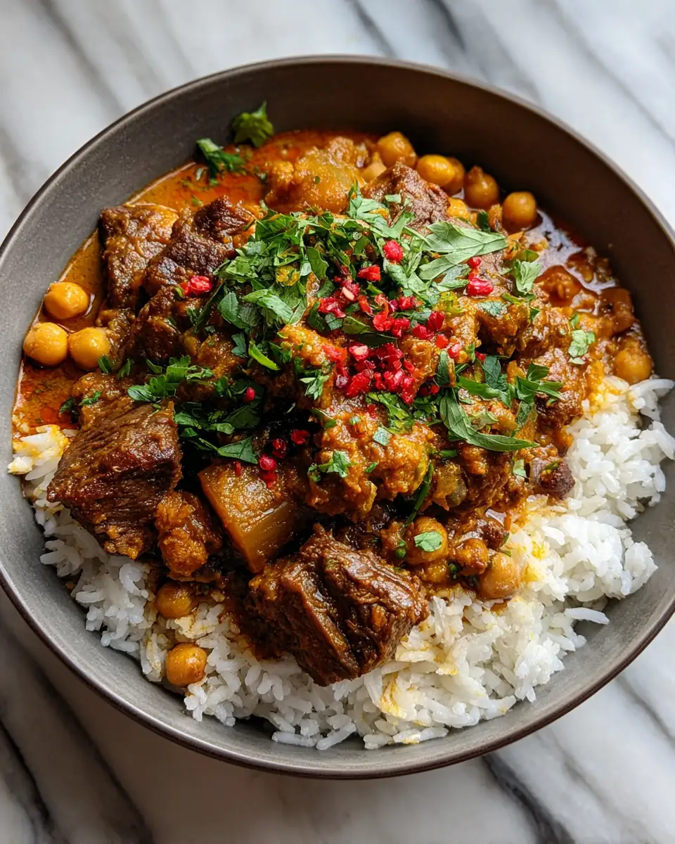 Final dish - Savor the Spice: Slow Cooker Indian Beef Curry Bliss