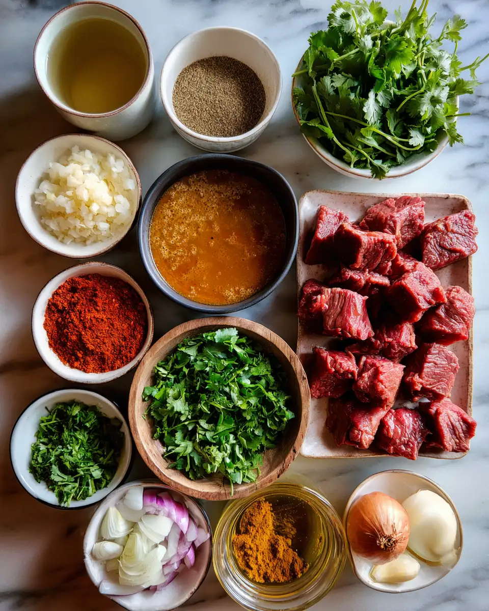Ingredients for Savor the Spice: Slow Cooker Indian Beef Curry Bliss