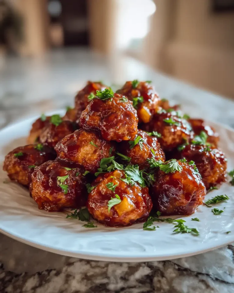 Tantalizing Slow Cooker Pineapple Barbecue Meatballs for Effortless Entertaining - Featured Image