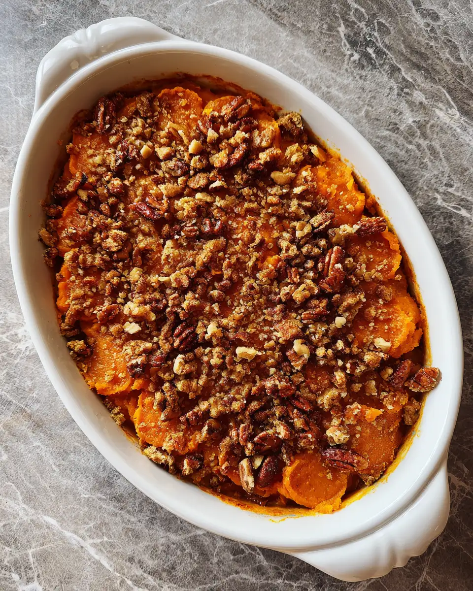 Final dish - Southern Maple Sweet Potato Casserole: A Comforting Classic with a Sweet Twist