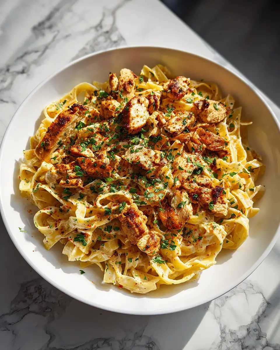 Spice Up Your Dinner Routine with Southwest Chicken Alfredo Pasta 6 Final dish - Spice Up Your Dinner Routine with Southwest Chicken Alfredo Pasta