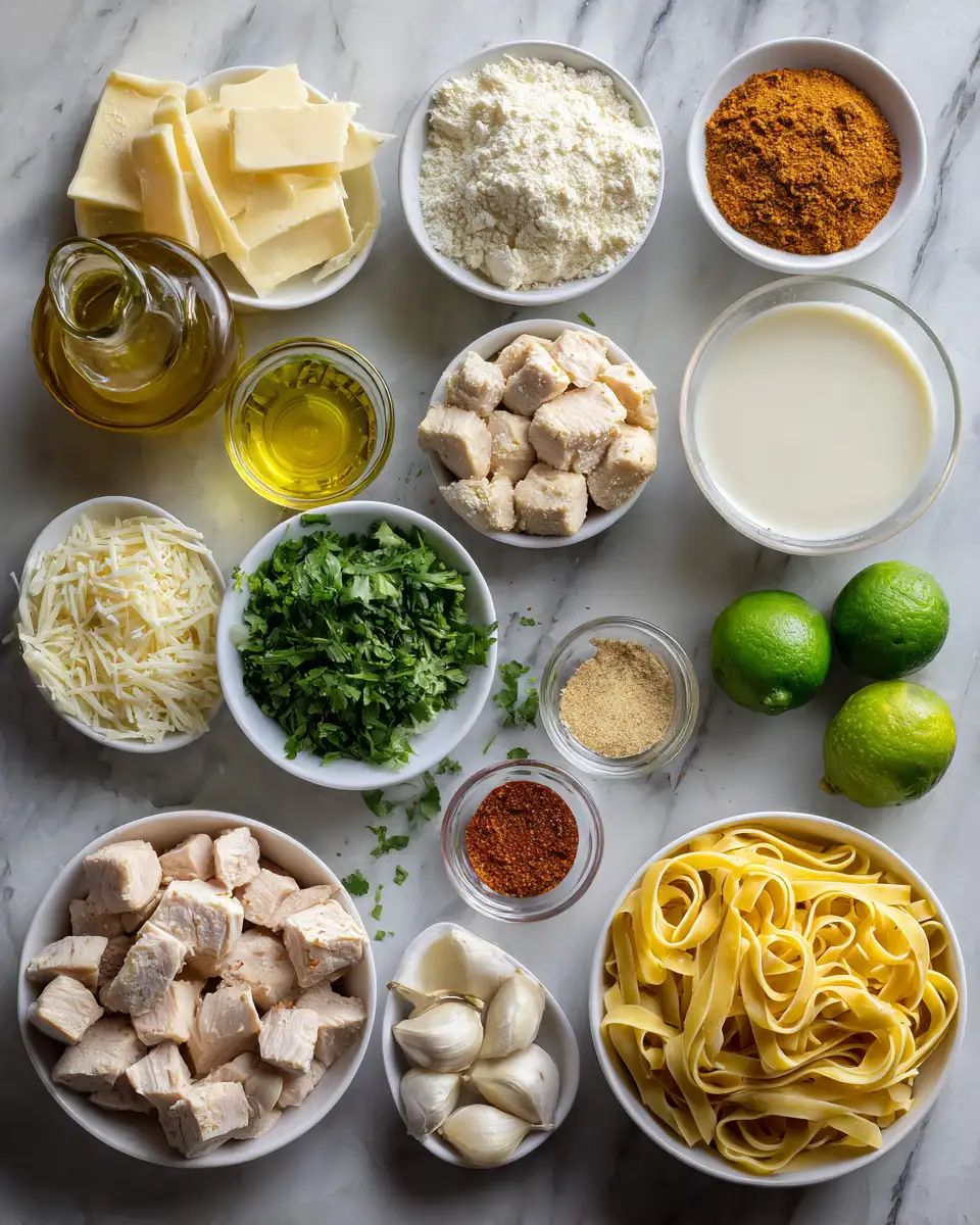 Spice Up Your Dinner Routine with Southwest Chicken Alfredo Pasta 4 Ingredients for Spice Up Your Dinner Routine with Southwest Chicken Alfredo Pasta