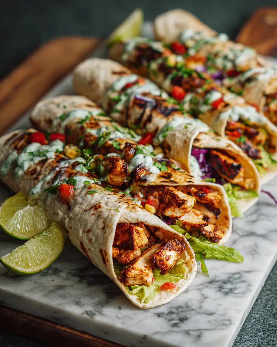 Final dish - Sizzling Southwest Grilled Chicken Wraps That Spice Up Your Meal Time