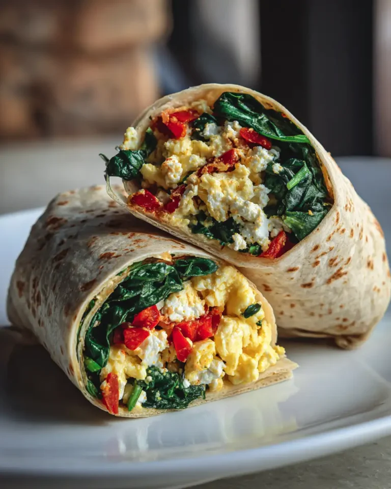 Rise and Shine with a Flavor-Packed Spinach Feta Breakfast Wrap - Featured Image