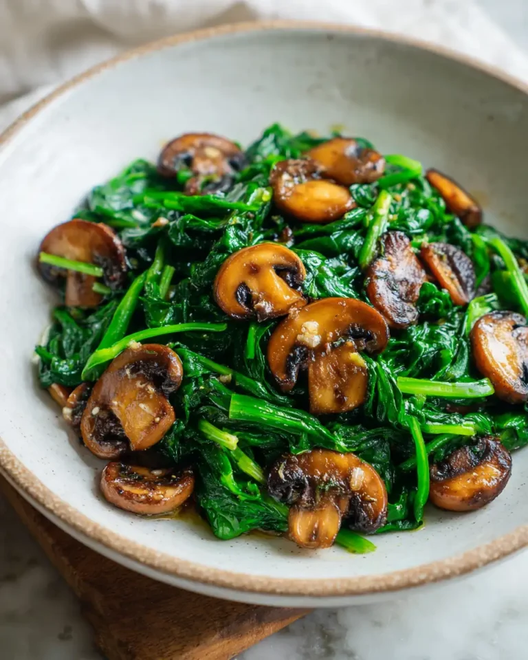 Elevate Your Dinner with Flavorful Spinach Sautéed Mushrooms - Featured Image