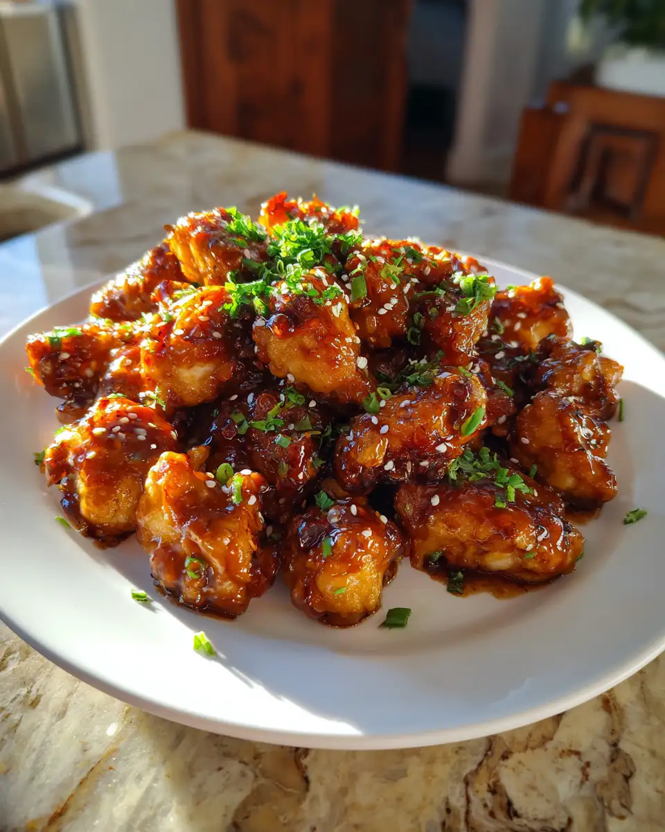 Final dish - Irresistibly Delicious Sticky Honey BBQ Chicken Bites Unleashed