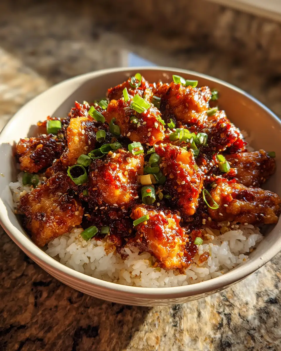 Final dish - Sticky Sweet Chili Chicken: A Flavor Explosion in Every Bite