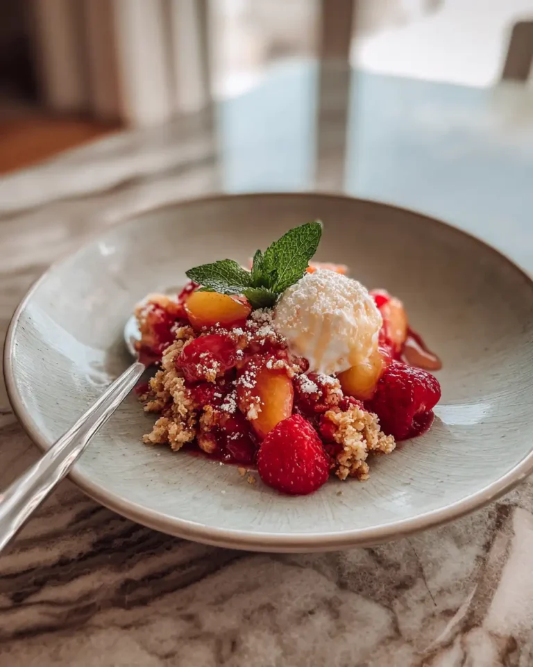 Sweet Symphony: Strawberry Peach Crisp Delight - Featured Image