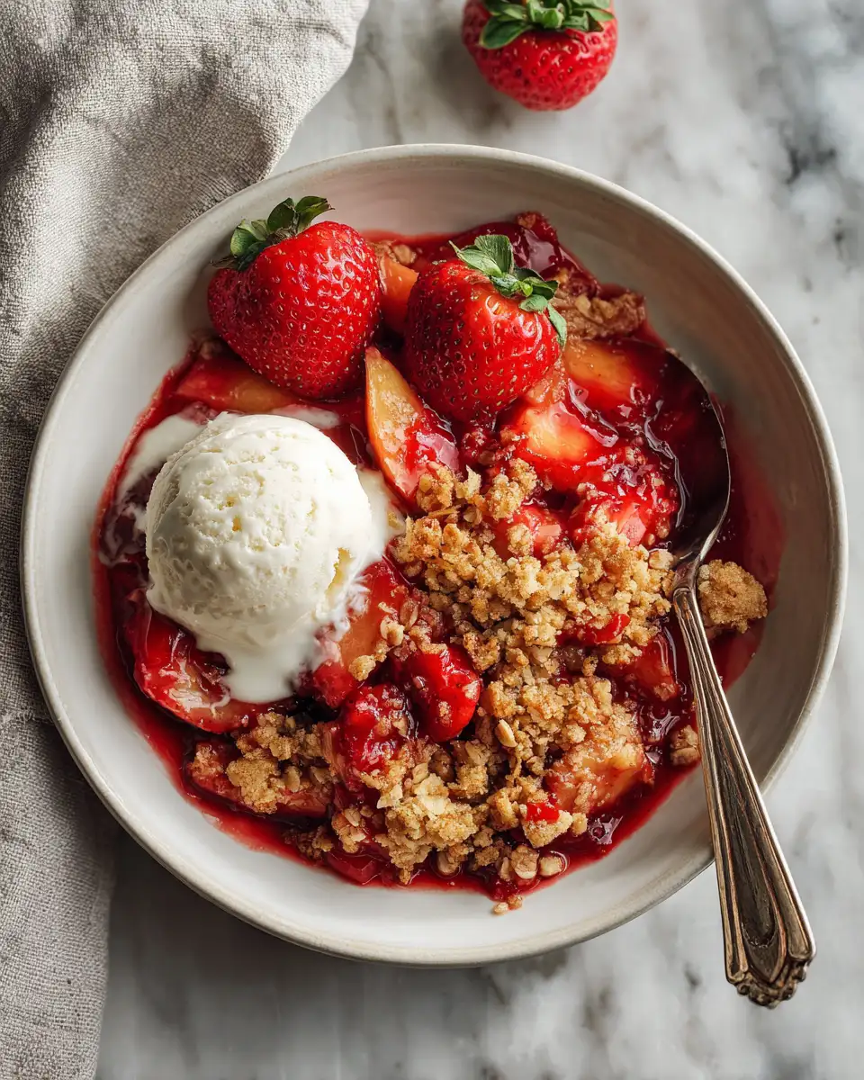 Sweet Harmony: Discover the Perfect Strawberry Peach Crisp 6 Final dish - Sweet Harmony: Discover the Perfect Strawberry Peach Crisp