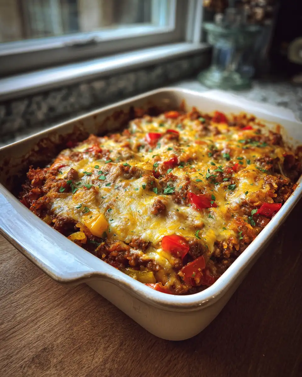 Savor the Flavor: Ultimate Stuffed Pepper Casserole Delight - Featured Image