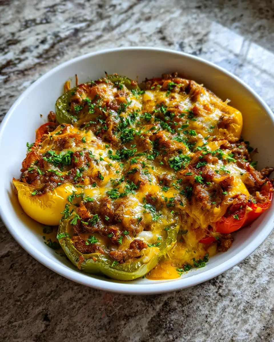 Final dish - Savor the Flavor: Ultimate Stuffed Pepper Casserole Delight