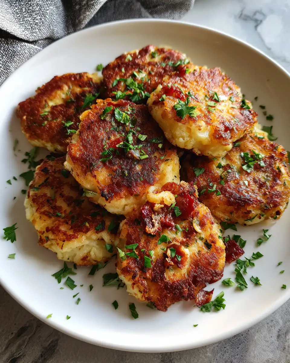 Final dish - Irresistibly Delicious Stuffed Potato Cakes That Will Steal the Show