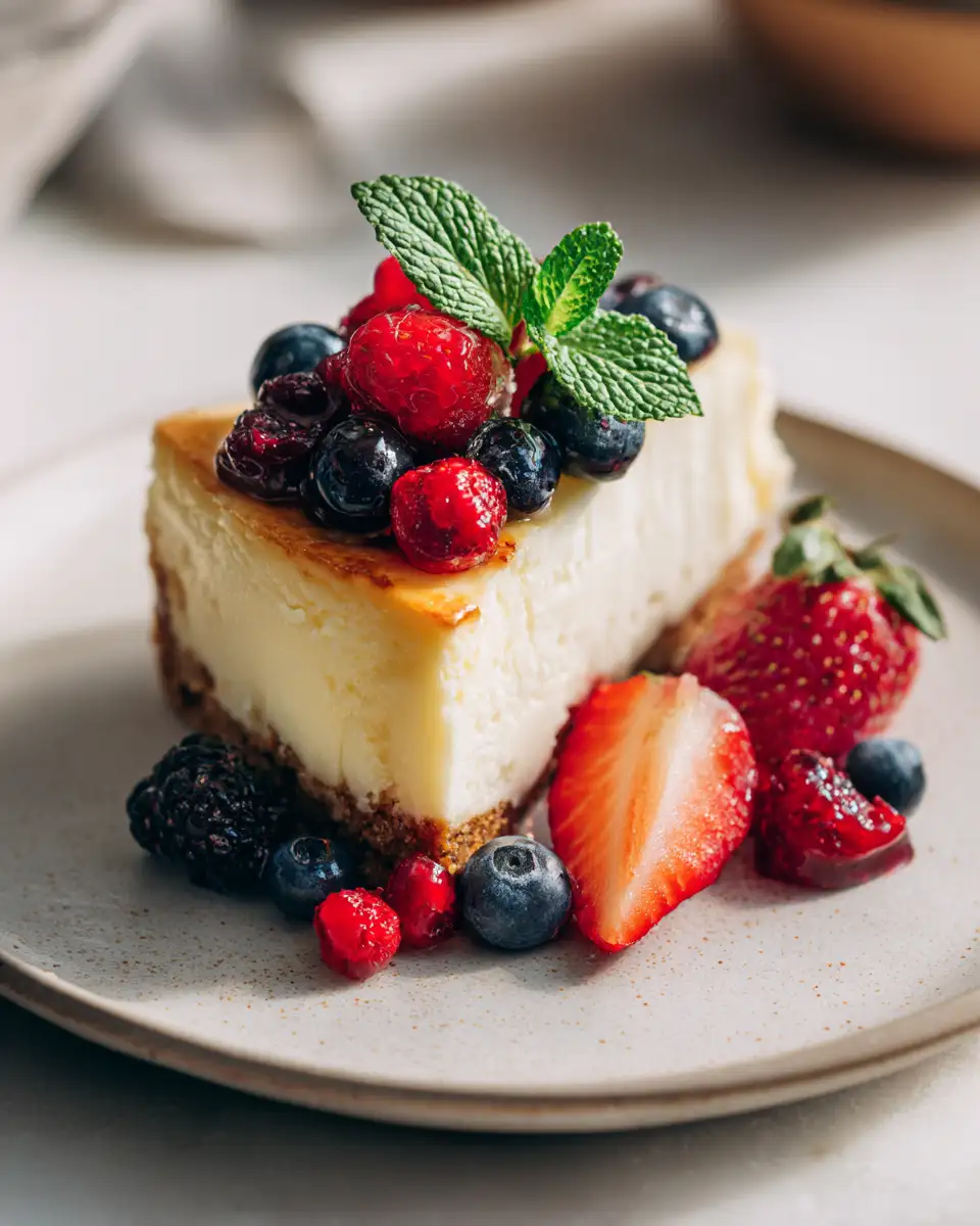 Sweet Summer Bliss: Berry and Peach Cheesecake Delight - Featured Image