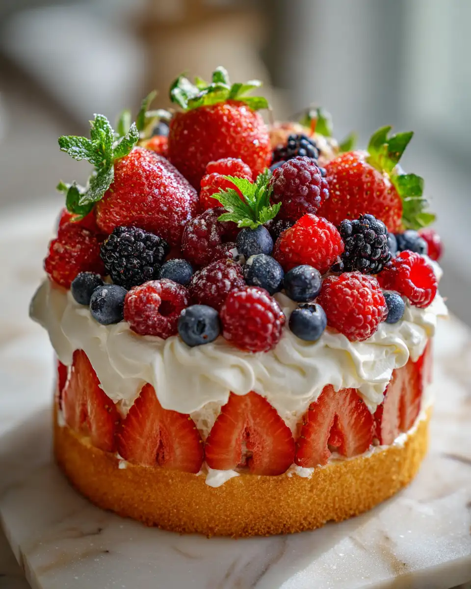 Berry Bliss: The Ultimate Summer Poke Cake Delight - Featured Image