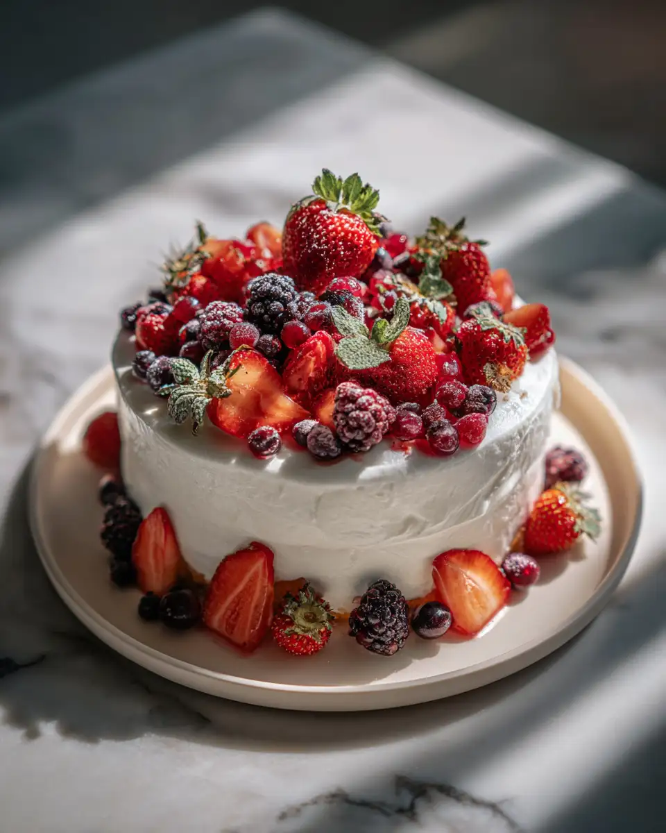 Final dish - Berry Bliss: The Ultimate Summer Poke Cake Delight