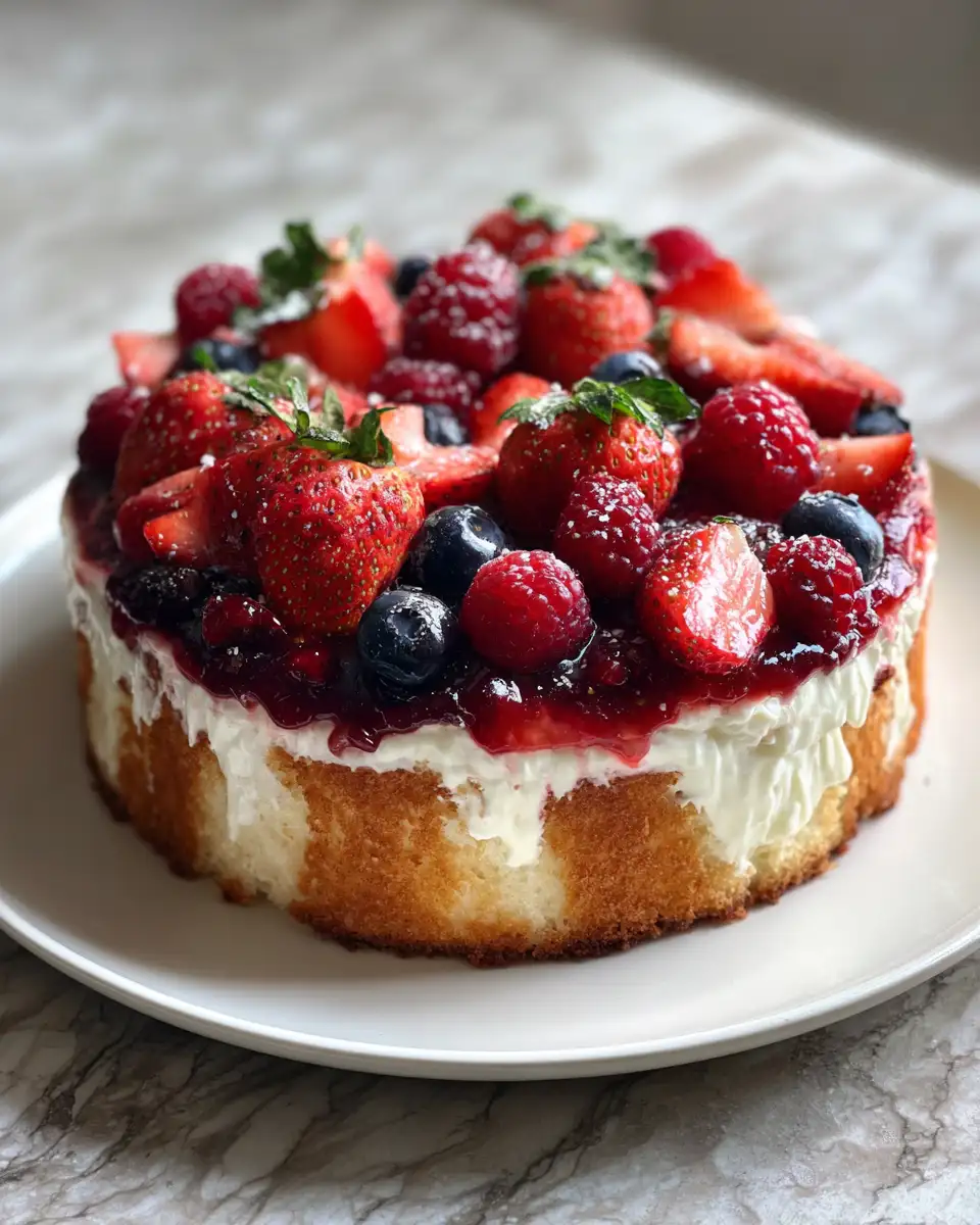 Final dish - Berry Bliss: Dive into the Ultimate Summer Poke Cake