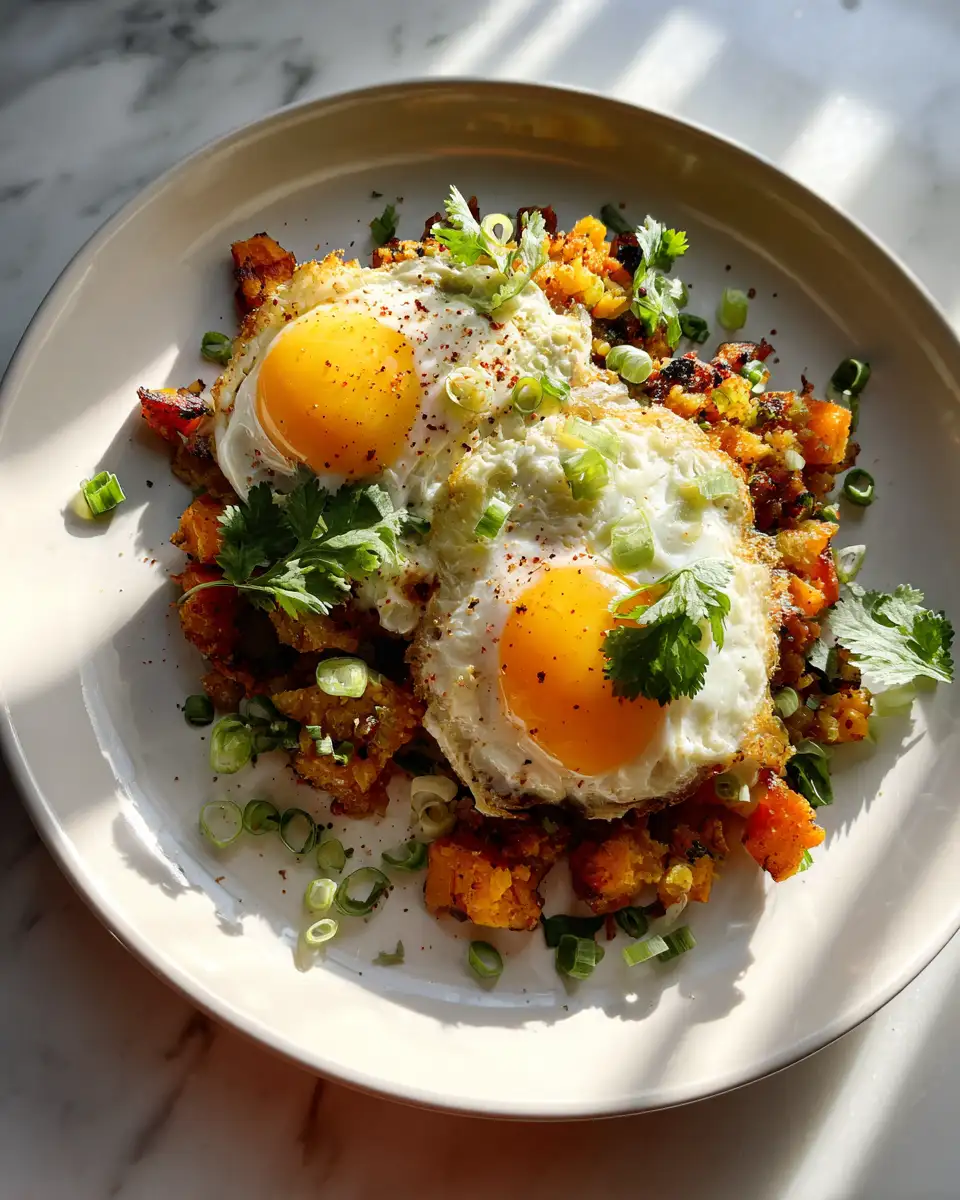 Rise and Shine with Sweet Potato Breakfast Hash and Eggs 6 Final dish - Rise and Shine with Sweet Potato Breakfast Hash and Eggs