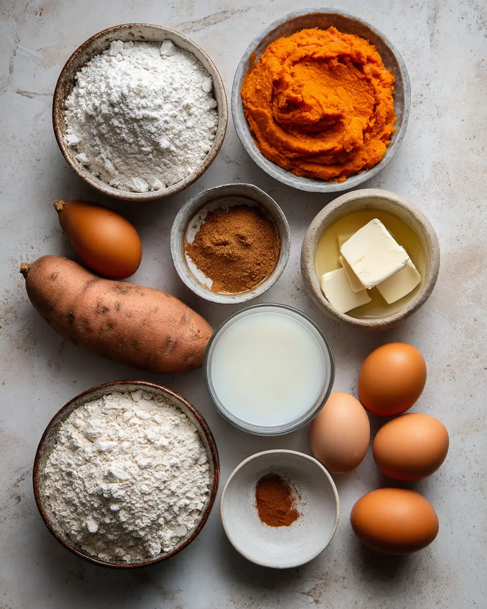 Sweet Potato Cinnamon Bread: A Cozy Slice of Autumn Comfort 4 Ingredients for Sweet Potato Cinnamon Bread: A Cozy Slice of Autumn Comfort
