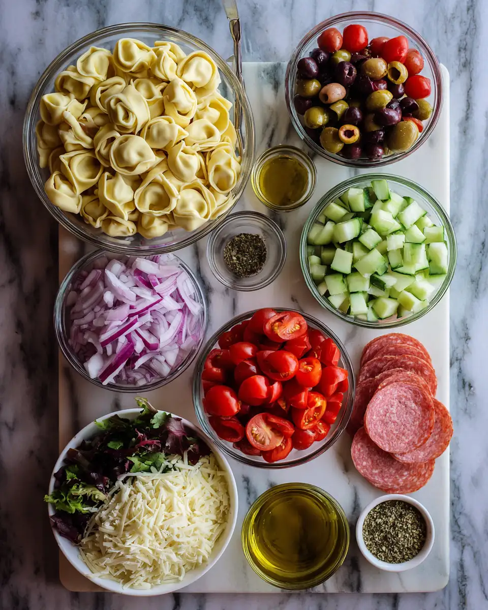Irresistible Tasty Grinder Tortellini Salad Delight 4 Ingredients for Irresistible Tasty Grinder Tortellini Salad Delight