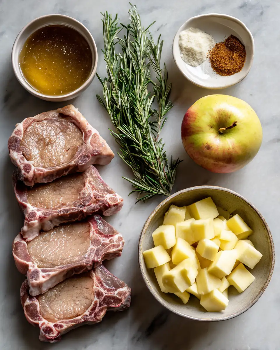 Ingredients for Savor the Flavor: Tender Apple Butter Pork Chops Delight