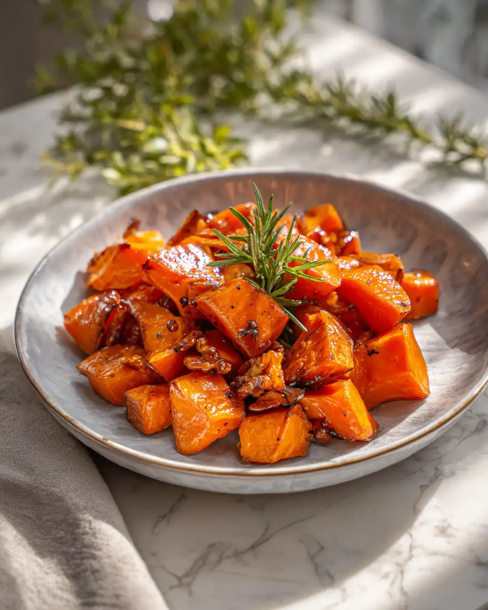 Sweet Symphony: Walnut Maple Roasted Sweet Potatoes Delight 6 Final dish - Sweet Symphony: Walnut Maple Roasted Sweet Potatoes Delight